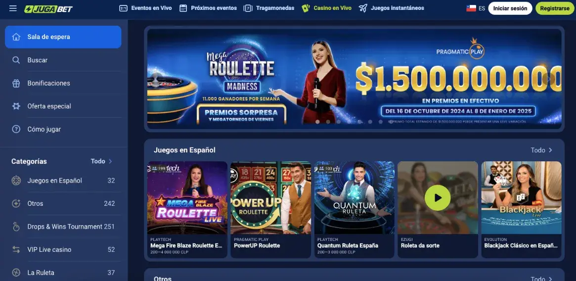 JugaBet Casino – Catálogo de juegos, bonos y casino online image 3