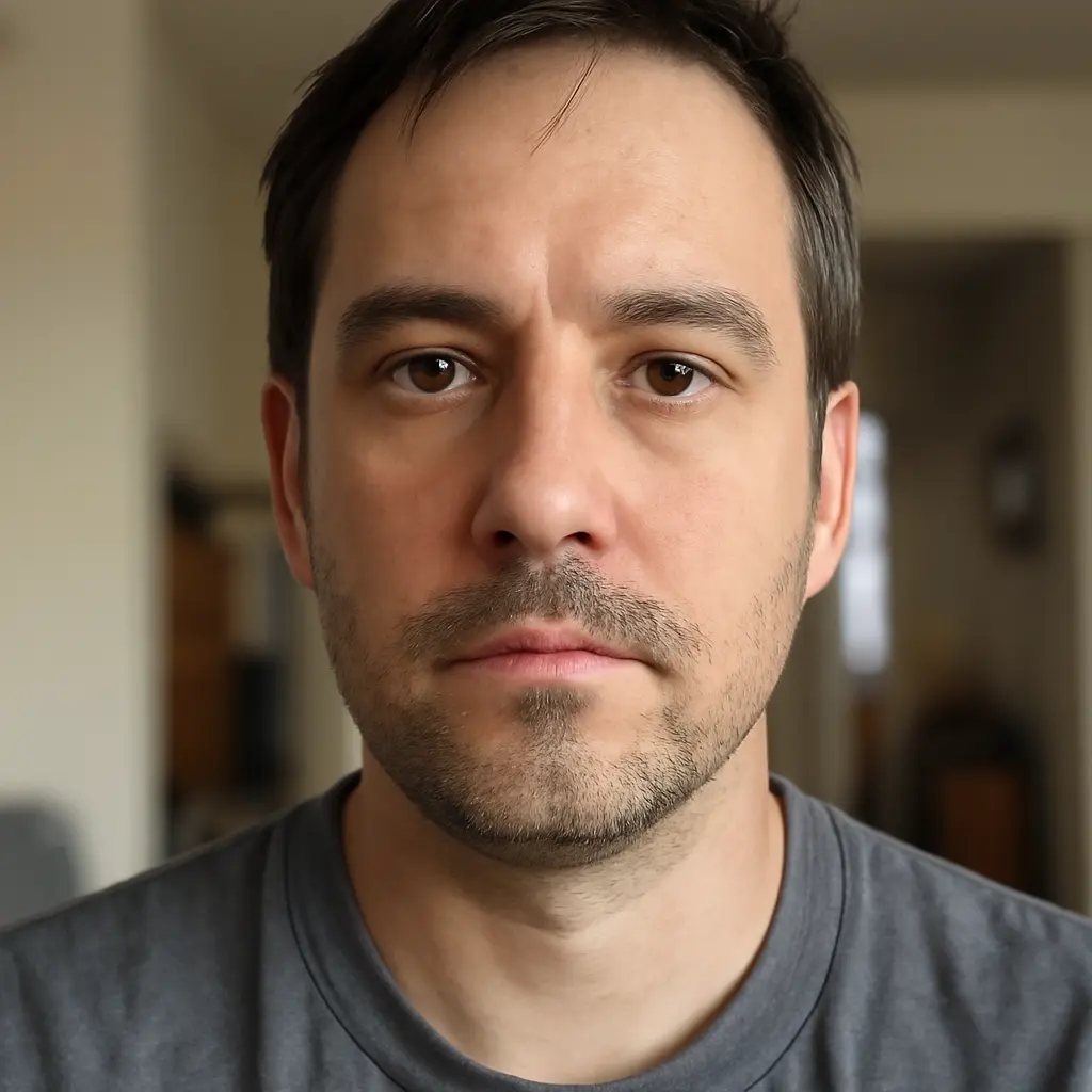 AI-generated fictional portrait